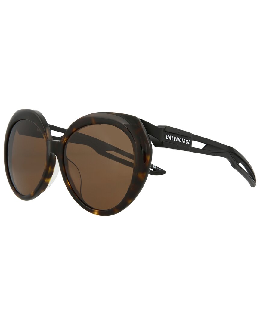 Balenciaga Bb0024sa 006 Butterfly Sunglasses Mx In Brown  display picture 1