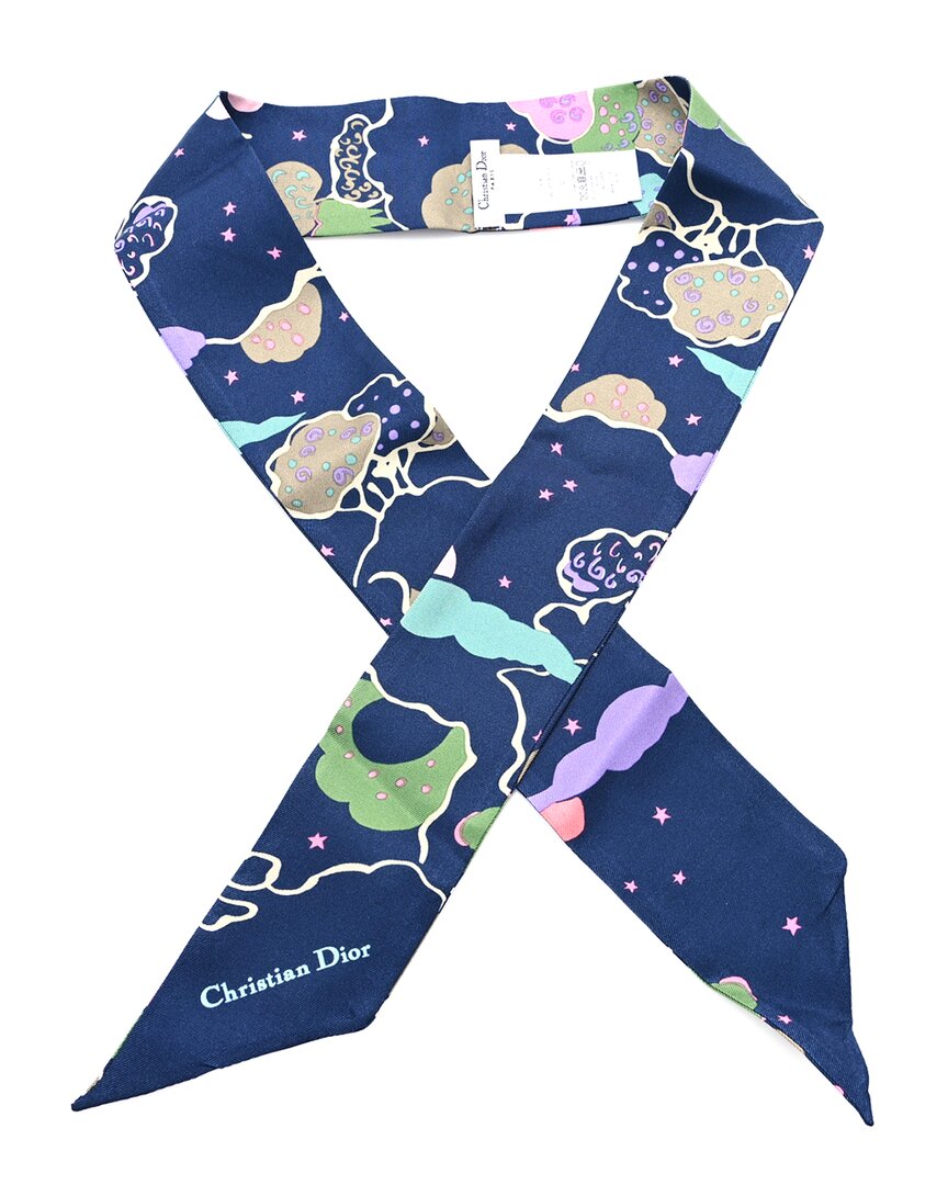 Dior Silk Ciel De Reve Mitzah Scarf (authentic Pre-loved)
