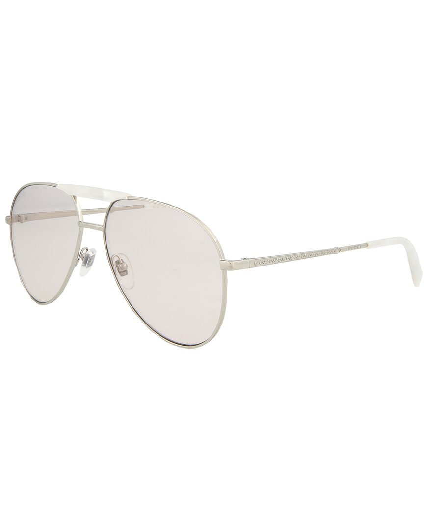 Gucci Men's Gg0242s 59mm Sunglasses In Silver