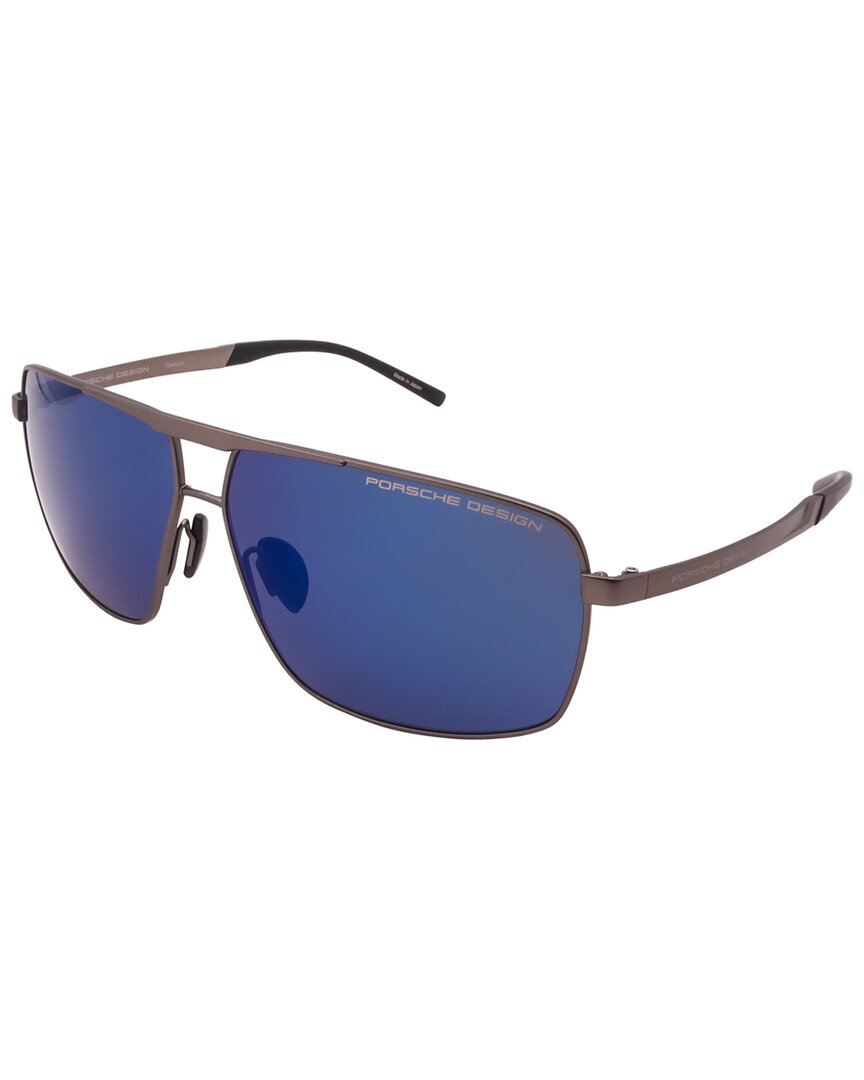 porsche design men's p8658b 64mm sunglasses