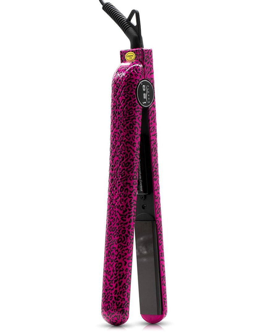 Iso Beauty Super Spectrum Pro 1.25 100% Solid Ceramic Flat Iron In Pink