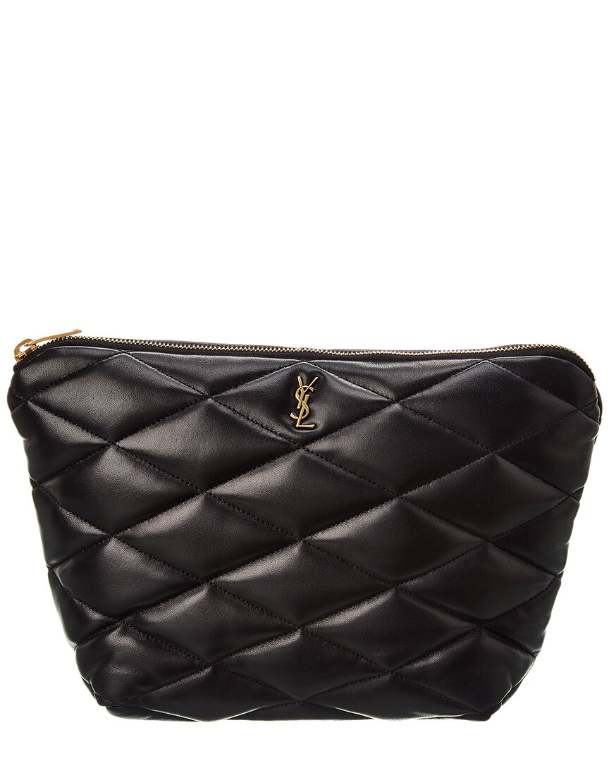 Saint Laurent - Authenticated Sade Pochette Enveloppe Clutch Bag - Leather Black Crocodile for Women, Never Worn, with Tag
