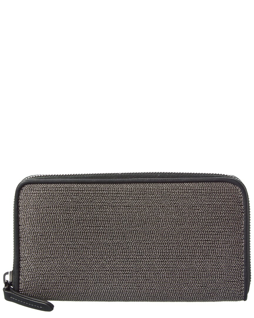 Brunello Cucinelli Leather Wallet In Black