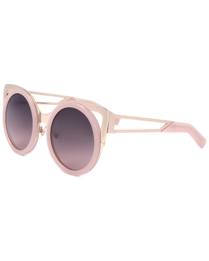 Shop Linda Farrow Erdem X  Women's Edm4 49mm Sunglasses In Pink