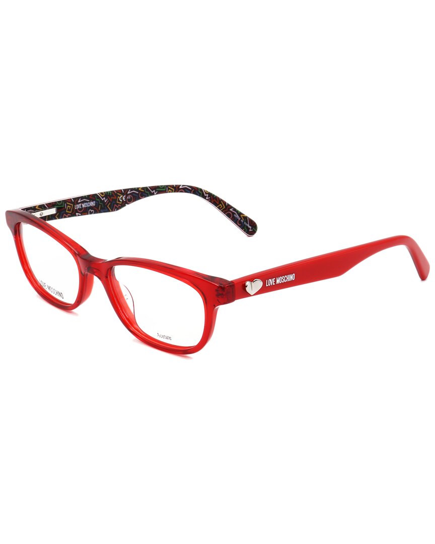 Love Moschino Women's Mol512 50mm Optical Frames In Red