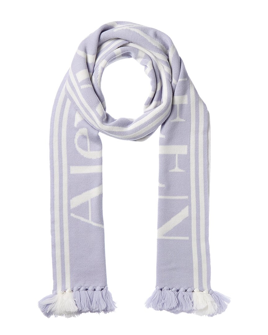 Alexander Mcqueen Wool Scarf In Blue