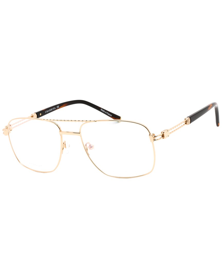 Charriol Men's Pc75089 56mm Optical Frames In Gold