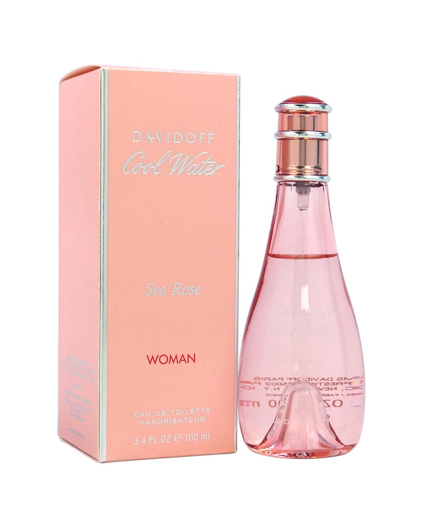 Davidoff Women's 3.4oz Cool Water Sea Rose Edt In Transparent