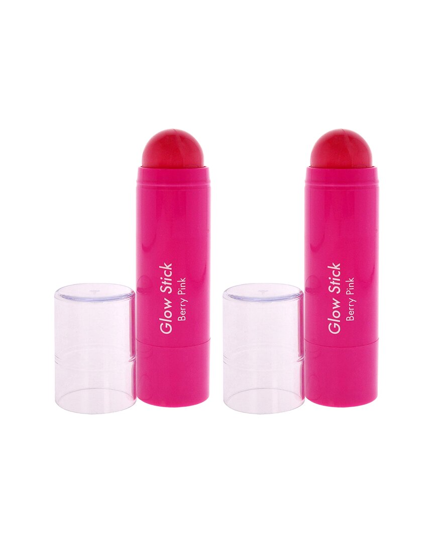 Modelco Women's 0.176oz Berry Pink Glow Stick 3-in-1 - Pack Of 2 In Transparent