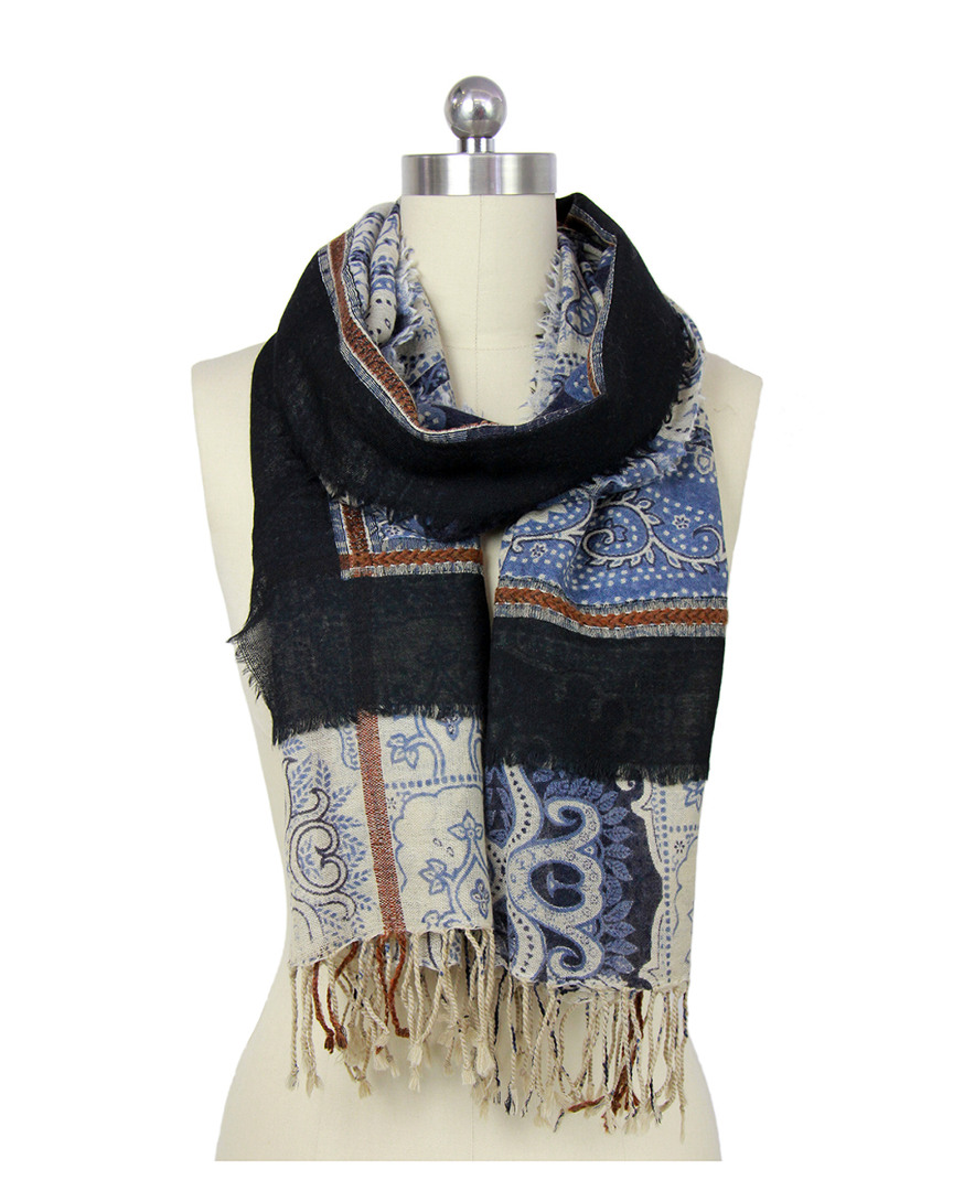 Shop Saachi Denim Wool Scarf