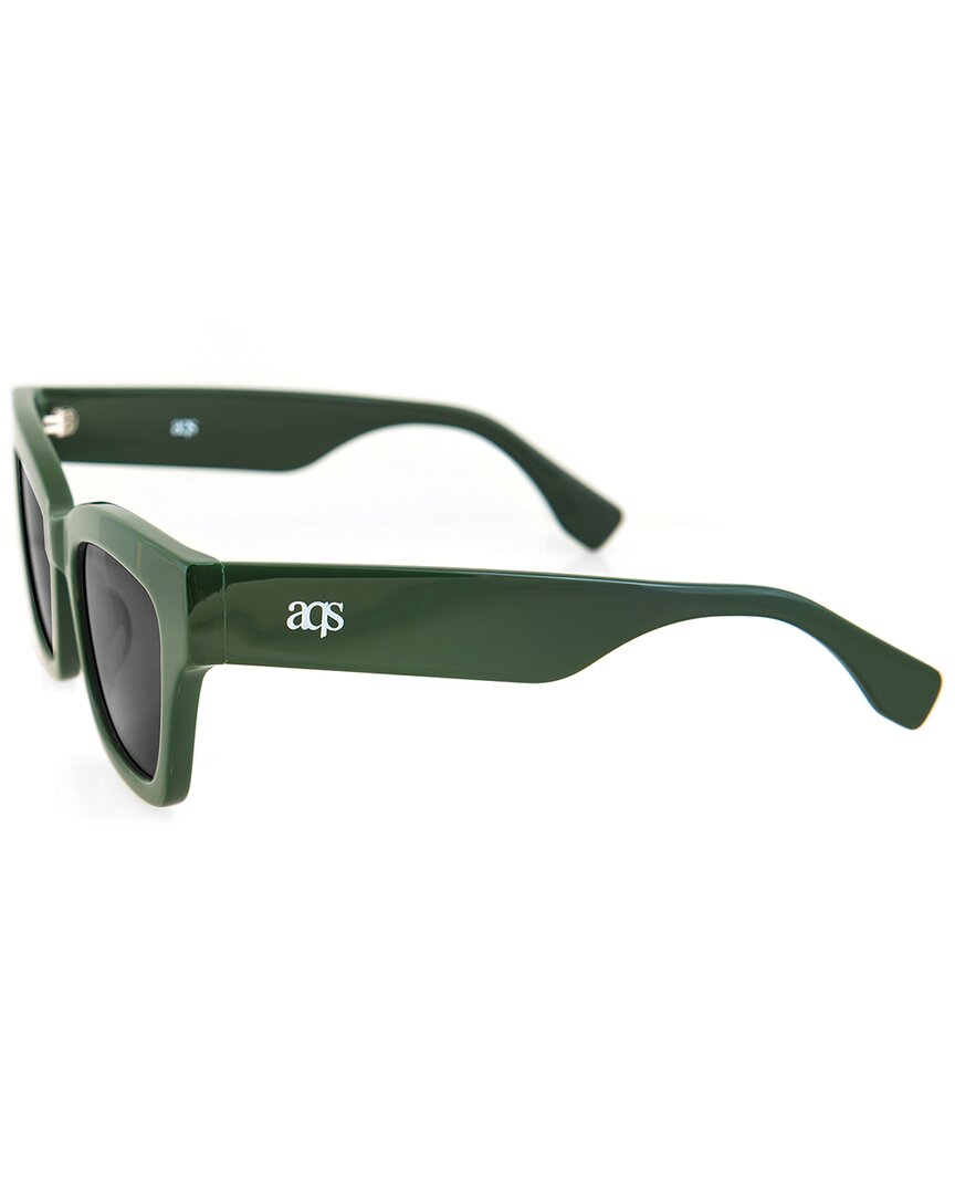 Aqs Unisex Kat 52mm Polarized Sunglasses In Green