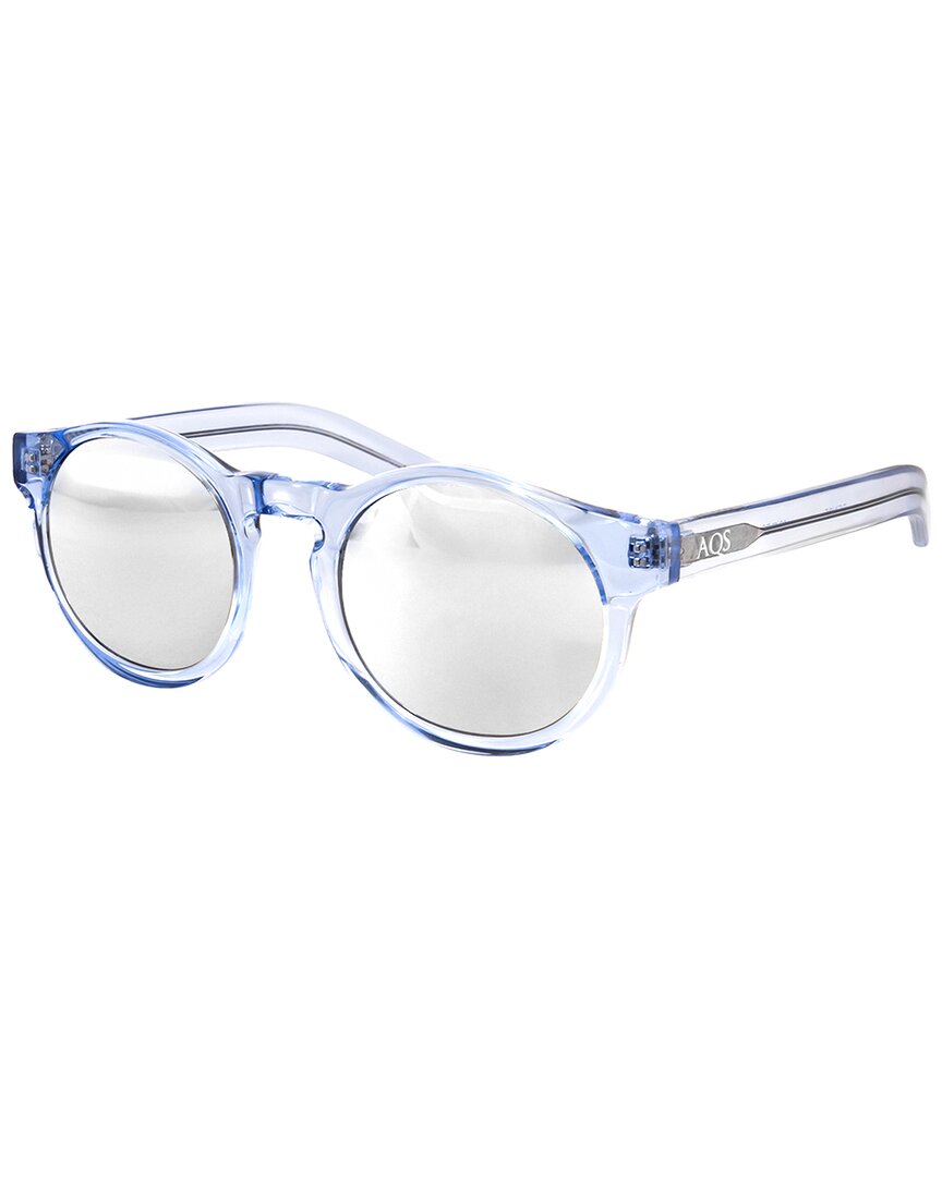 Aqs Unisex Benni 49mm Polarized Sunglasses In Blue
