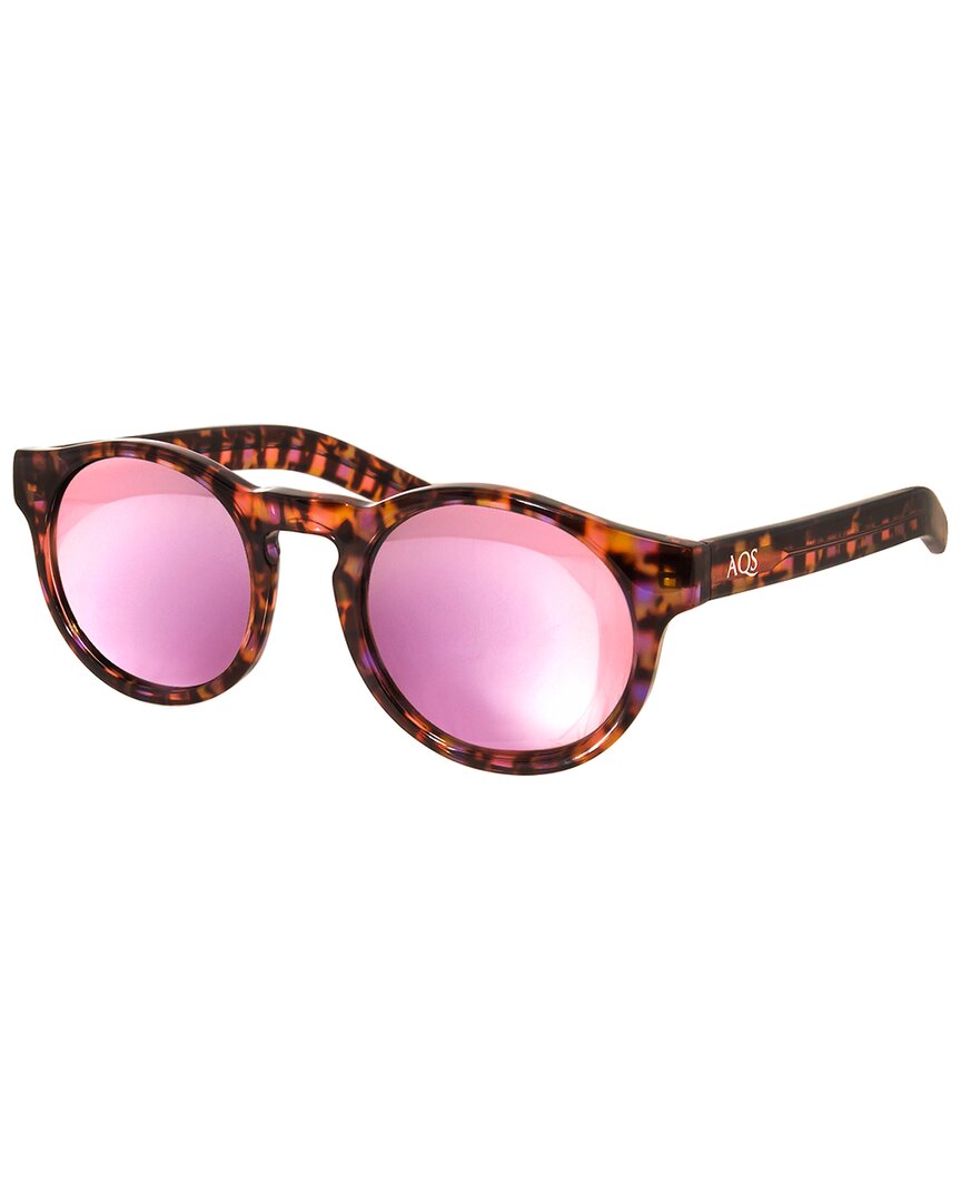 Aqs Unisex Benni 49mm Polarized Sunglasses In Pink