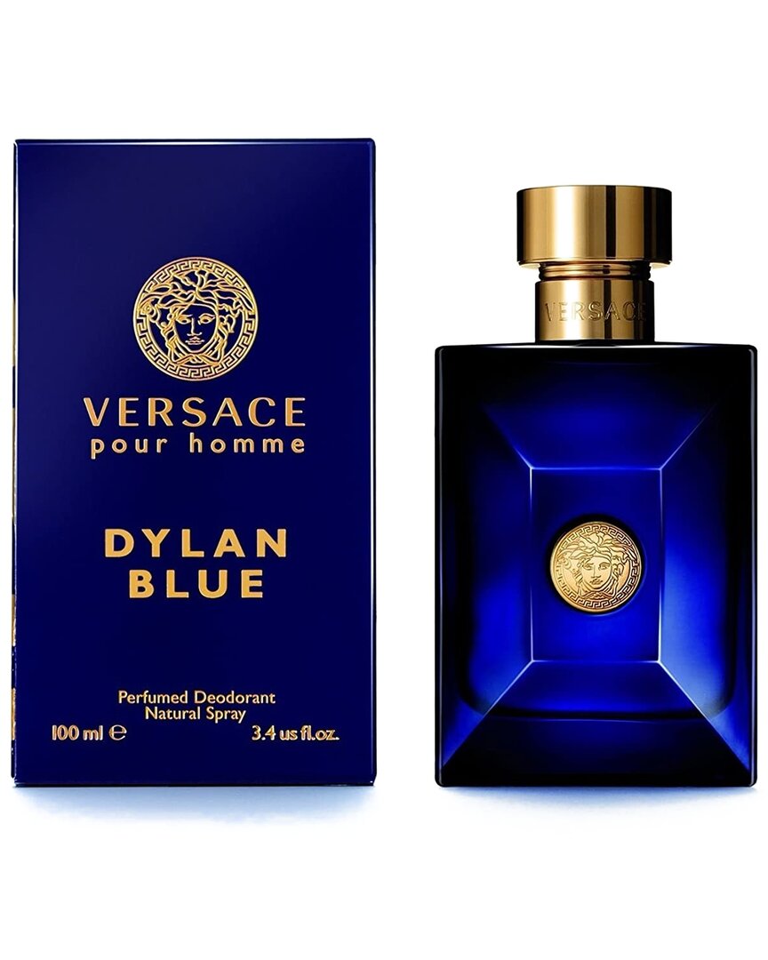 Versace Men's 3.4oz Dylan Blue Deodorant Spray In Transparent