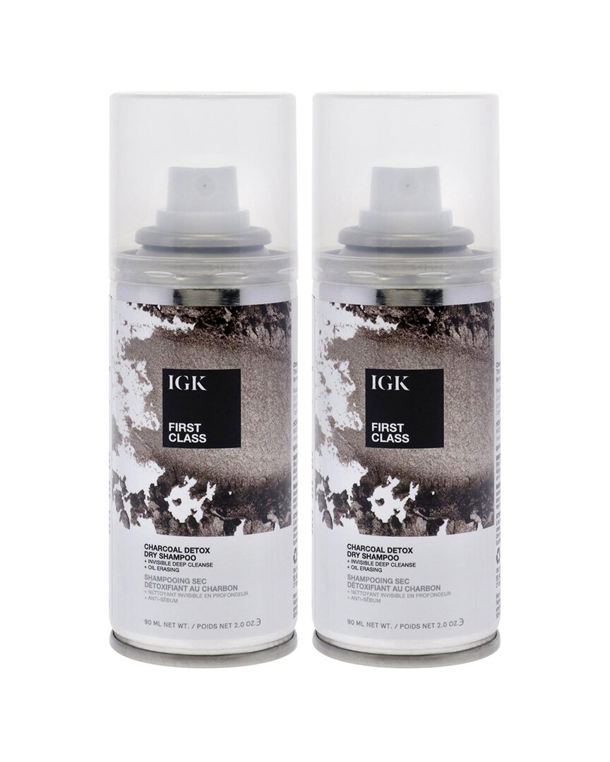 Igk Unisex 2oz First Class Charcoal Detox Dry Shampoo - Pack Of 2