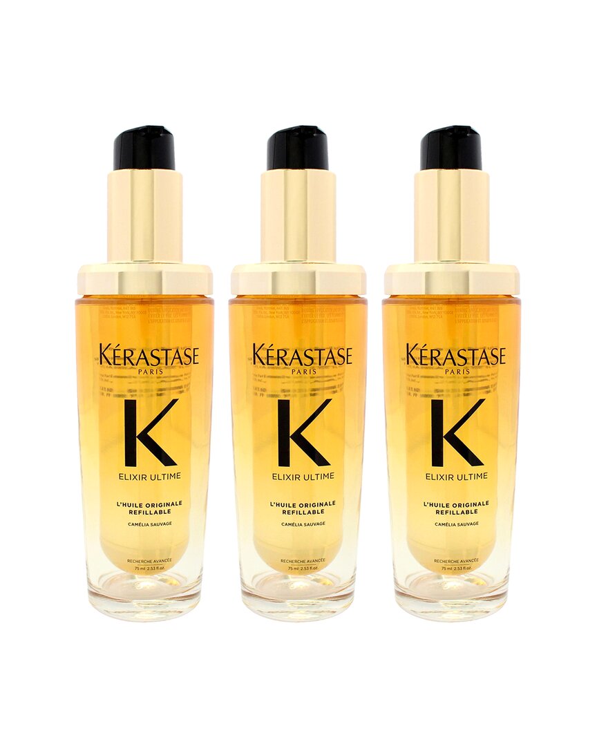 Kerastase Kérastase Women's 2.53oz Elixir K Ultime Versatile Beautifying Oil - Pack Of 2 In Yellow