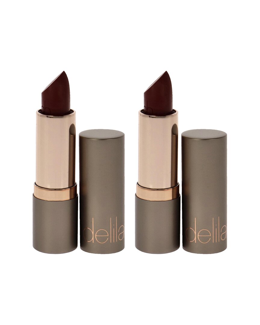 Delilah Women's 0.13oz Vintage Colour Intense Cream Lipstick - Pack Of 2