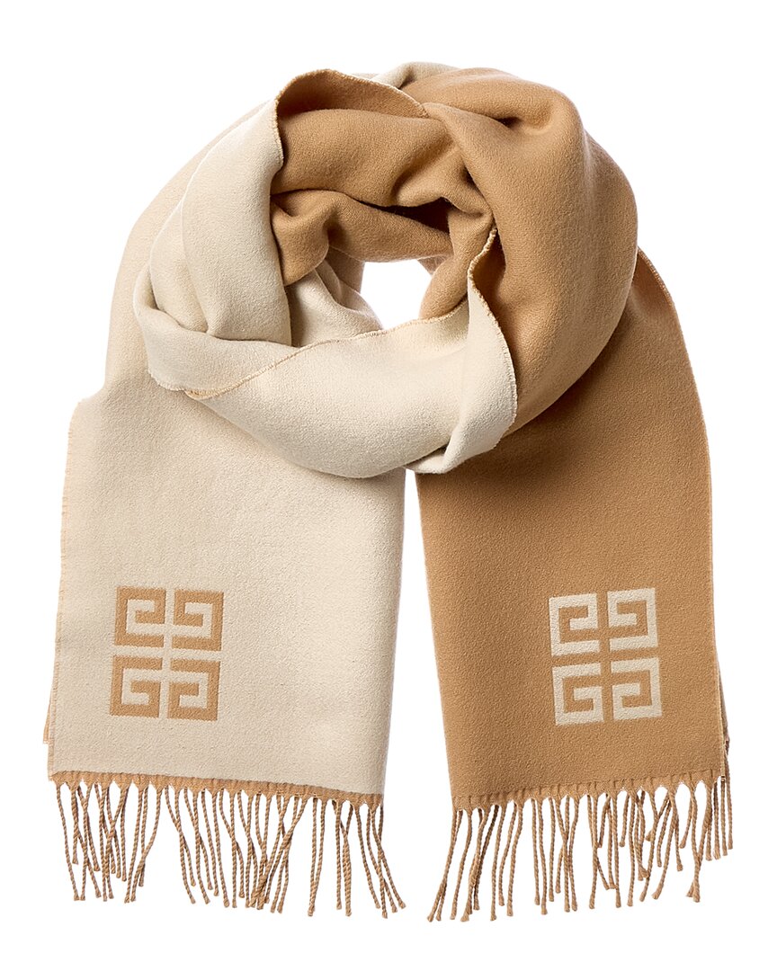 Givenchy 4g Reversible Wool Scarf In Multi
