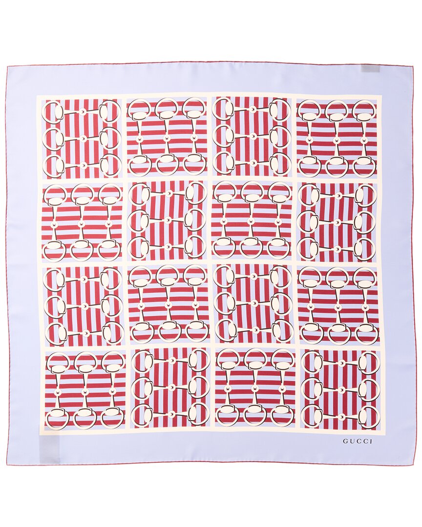 Gucci Silk Scarf In Red