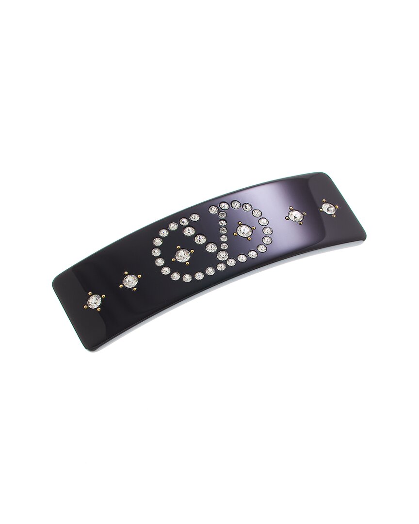 Valentino Garavani Valentino Vlogo Signature Hair Clip In Black