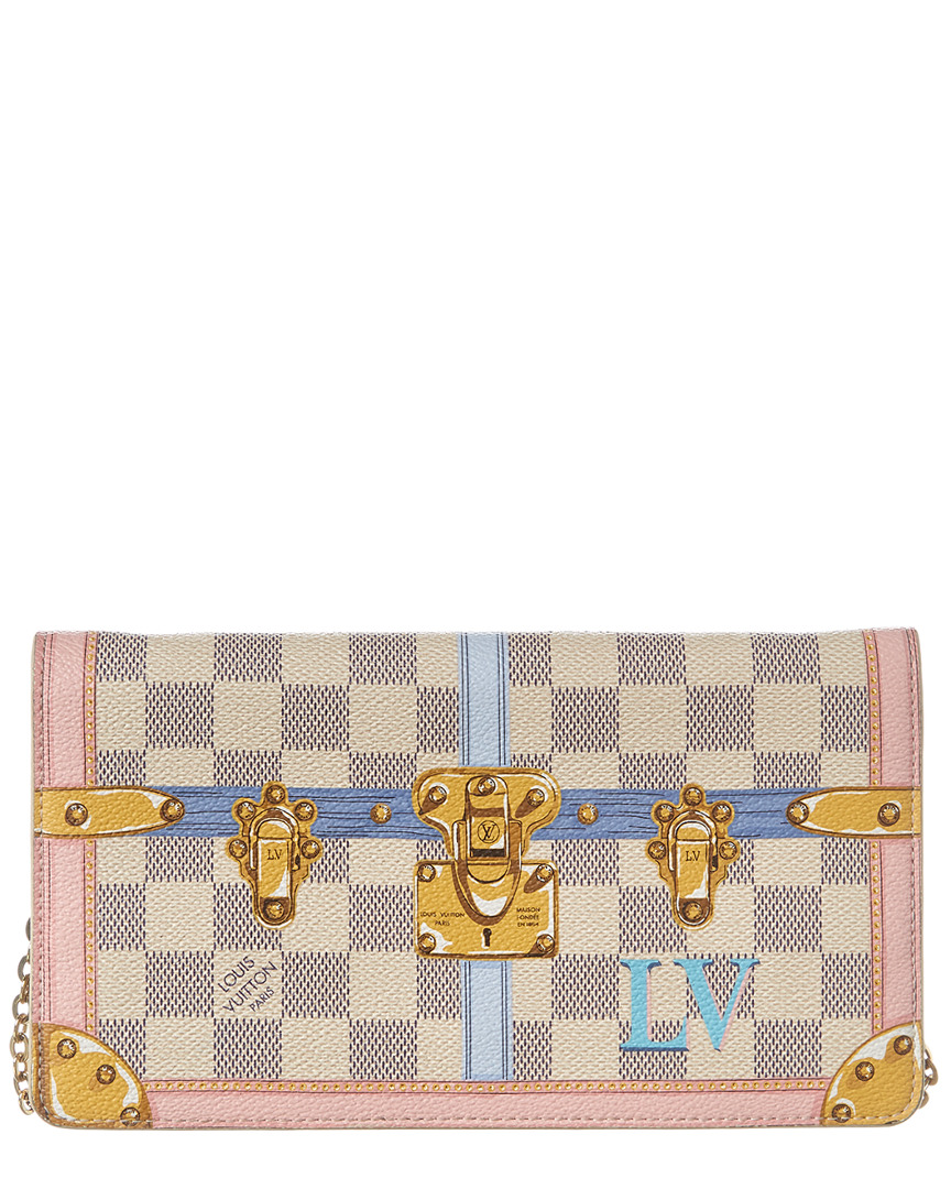 Louis Vuitton Damier Azur Trunks & Bags Canvas Pochette Women&#39;s | eBay