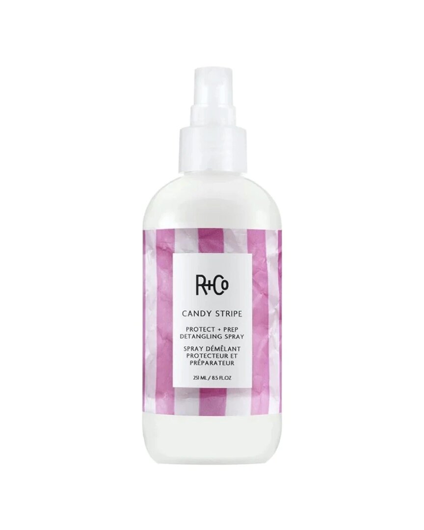 R + Co R+co 8.5oz Candy Stripe Protect + Prep Detangling Spray In Transparent