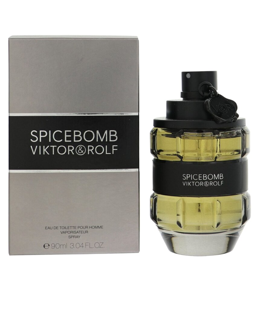Viktor & Rolf Viktor&rolf Men's 3.04oz Spicebomb Edt In Transparent