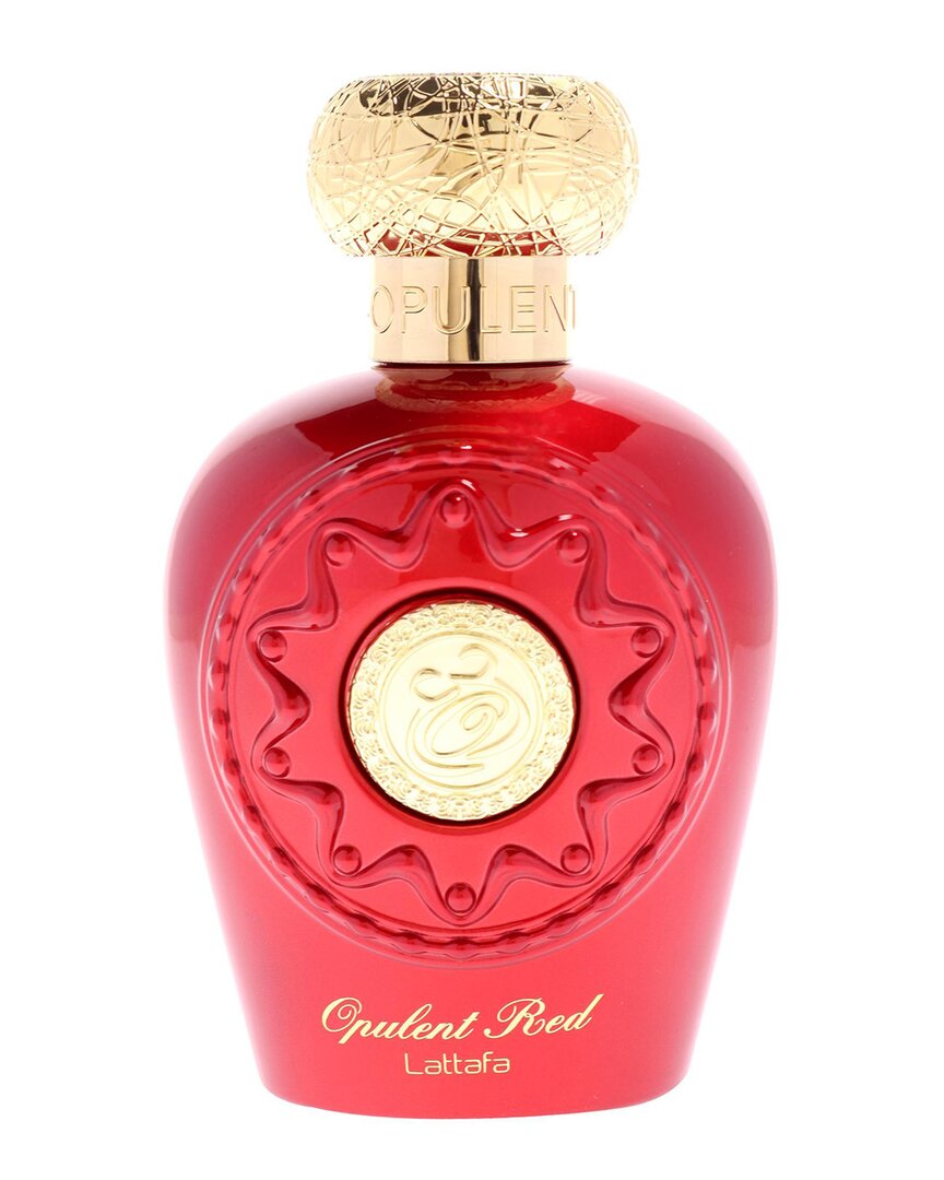 Lattafa Perfumes Unisex 3.4oz Opulent - Red Edp In Transparent