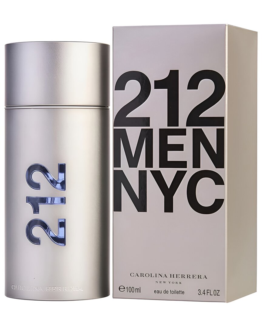 Carolina Herrera Men's 3.4oz 212 Nyc Edt In Transparent