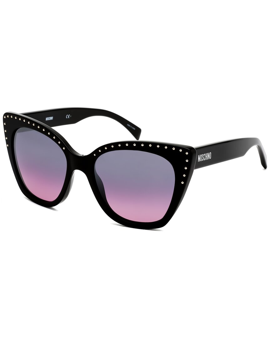 Moschino Women's Mos005s 53mm Sunglasses In Black