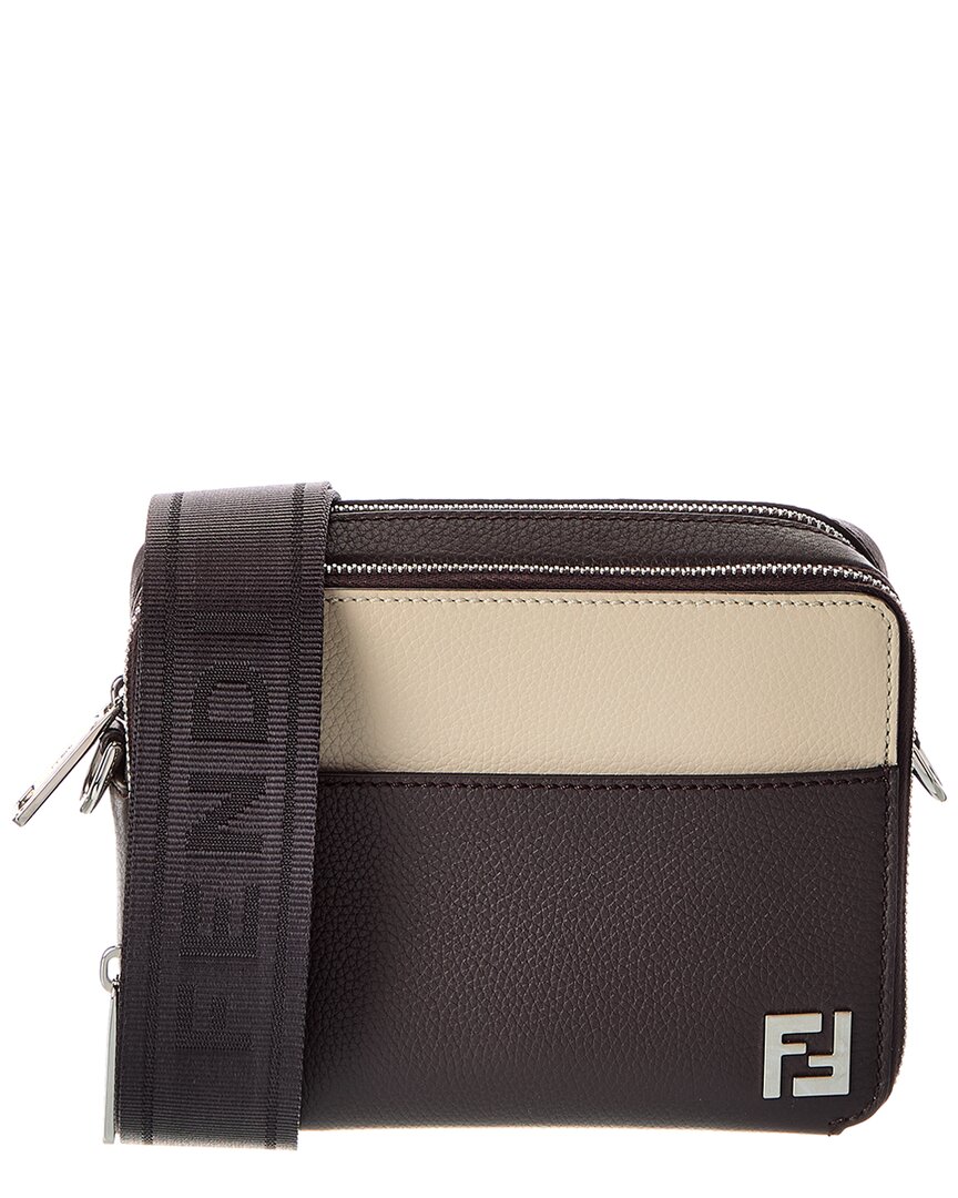 Fendi Squared Leather Camera Case Organizer In Multi
