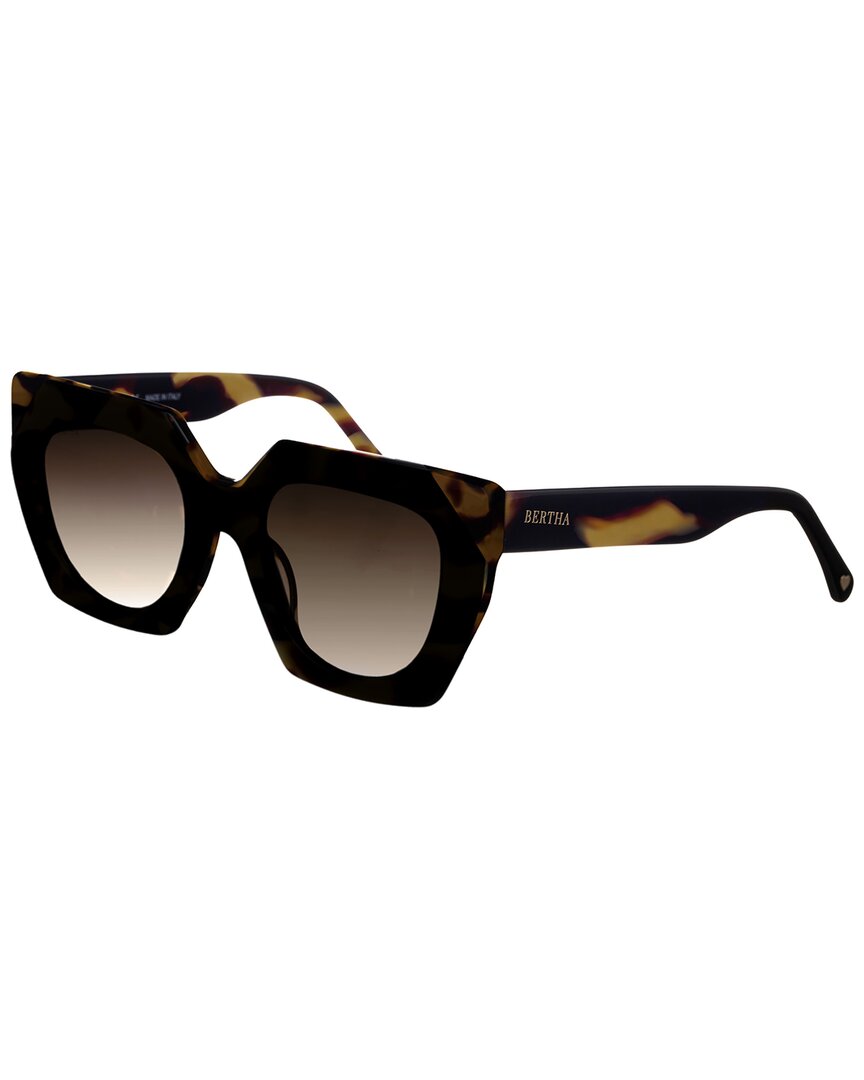 Bertha Ladies Tortoise Cat Eye Sunglasses Brsit105-2 In Brown