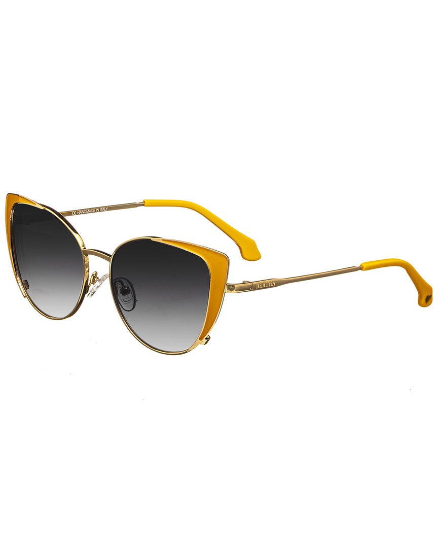 Bertha Women's Brsit109-1 60mm Polarized Sunglasses In Yellow