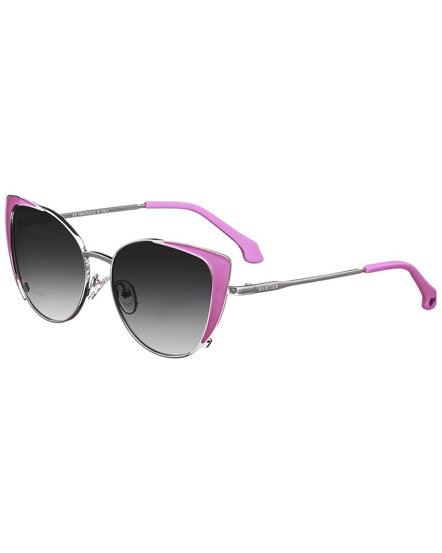 Bertha Women's Brsit109-2 60mm Polarized Sunglasses In Pink