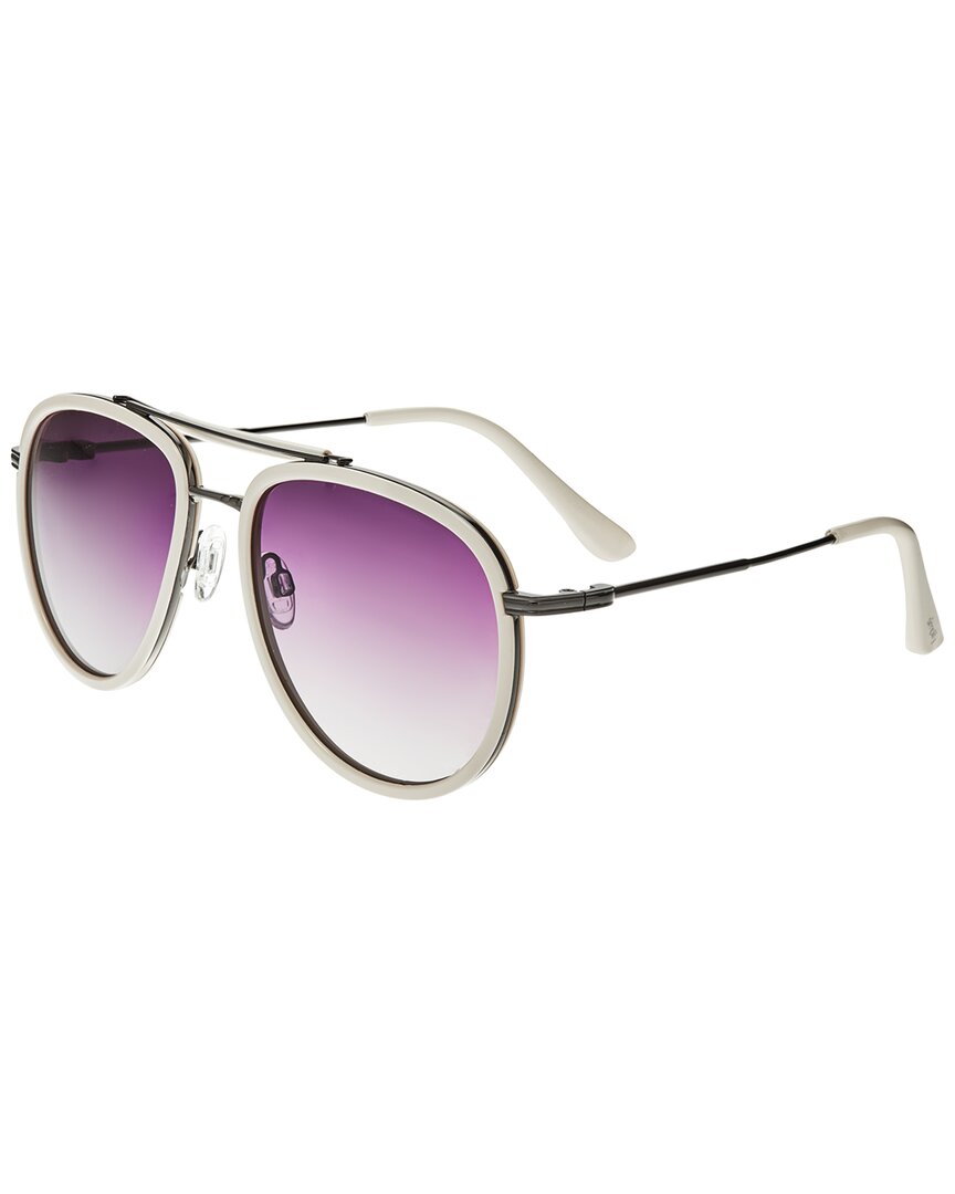 Simplify Unisex Ssu129-c3 56mm Polarized Sunglasses In Purple