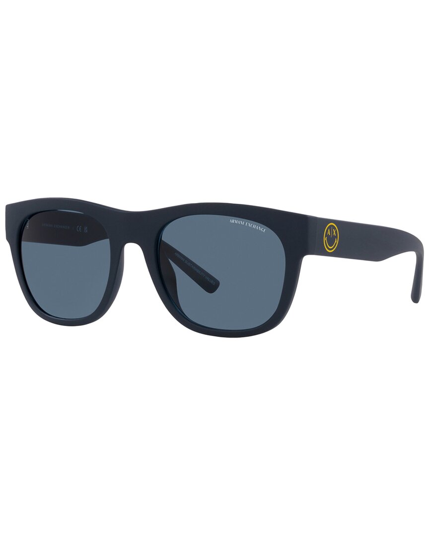 Shop Armani Exchange Men's Ax4128su 55mm Sunglasses In Blue
