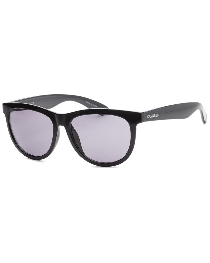 Calvin Klein Grey Oval Mens Sunglasses Ck19567s 001 56 In Black