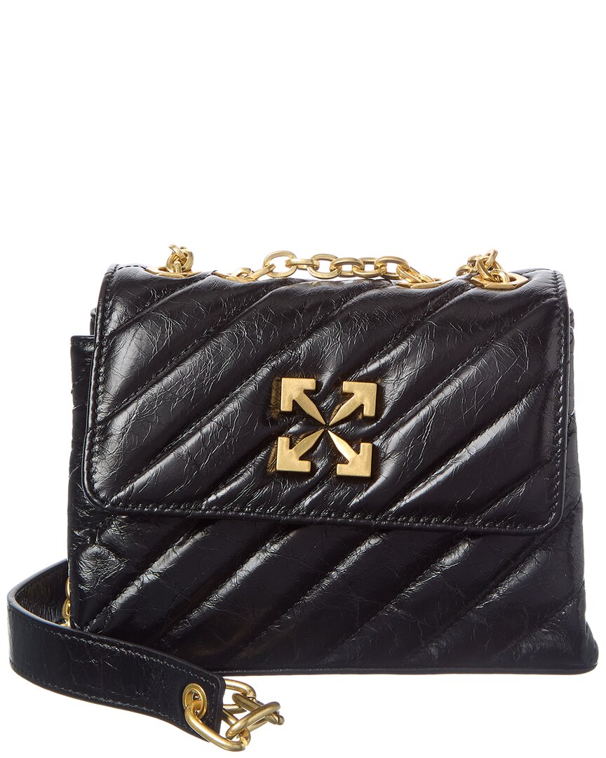 Off-White™ Jack Hammer Leather Wallet On Chain Women's Black | eBay