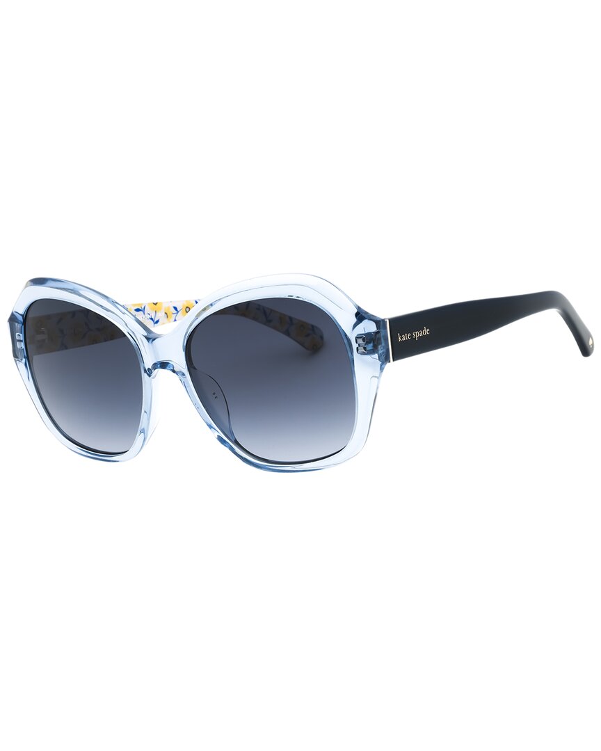 Kate Spade New York Women's Lottie/g/s 55mm Sunglasses In Blue