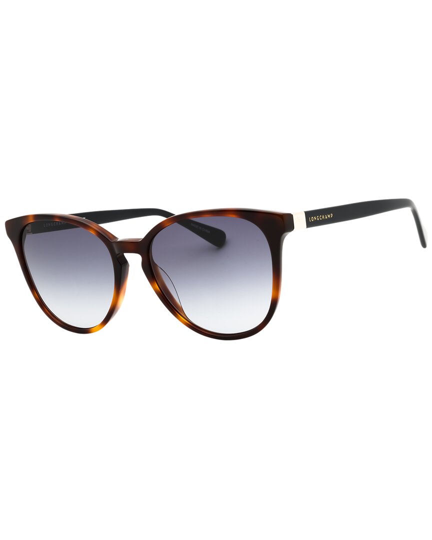 NWT Longchamp LO647S Round 53mm Sunglasses LONGCHAMP LO647S 228 Tortoise Womens Round Gradient  main image 4