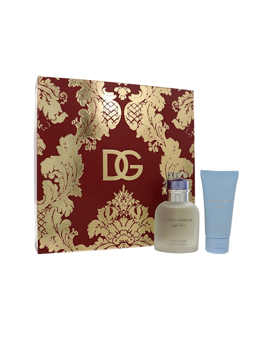 Dolce & Gabbana Men's 2pc D&g Light Blue Gift Set In Transparent