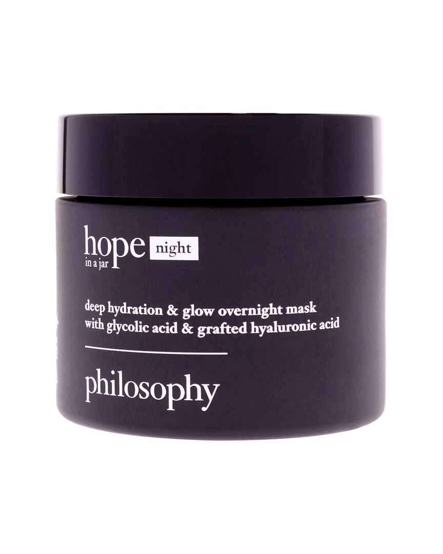 Philosophy Di Lorenzo Serafini Philosophy Women's 2oz Hope In A Jar Deep Hydration And Glow Overnight Mask In Transparent
