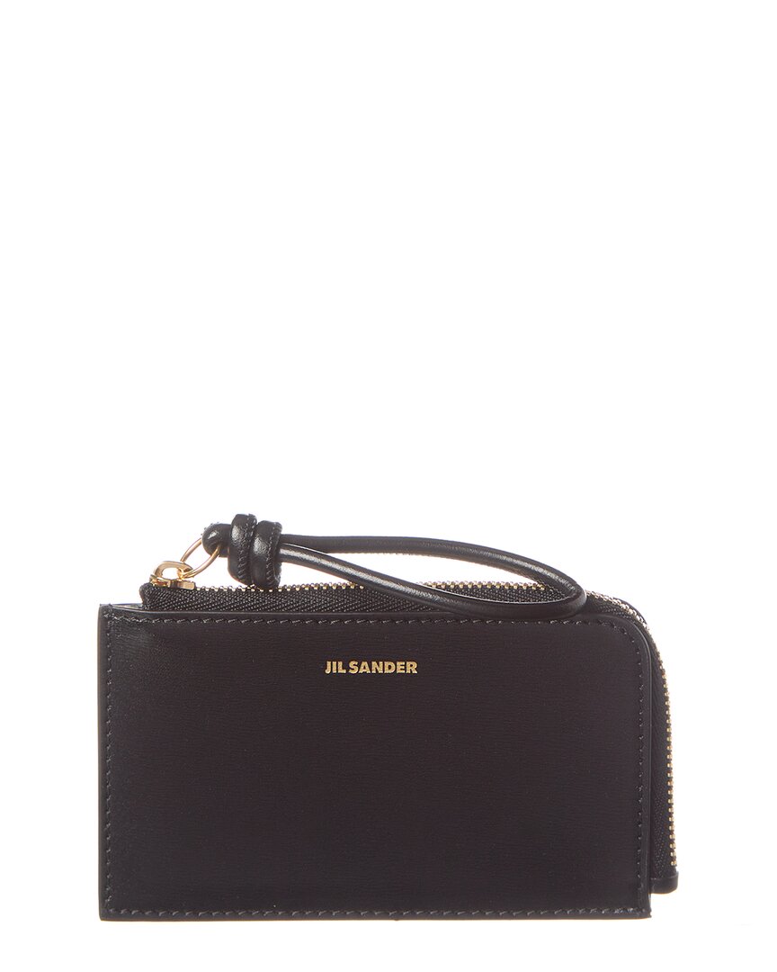 Jil Sander logo-stamp Leather Coin Purse | Yellow | FARFETCH