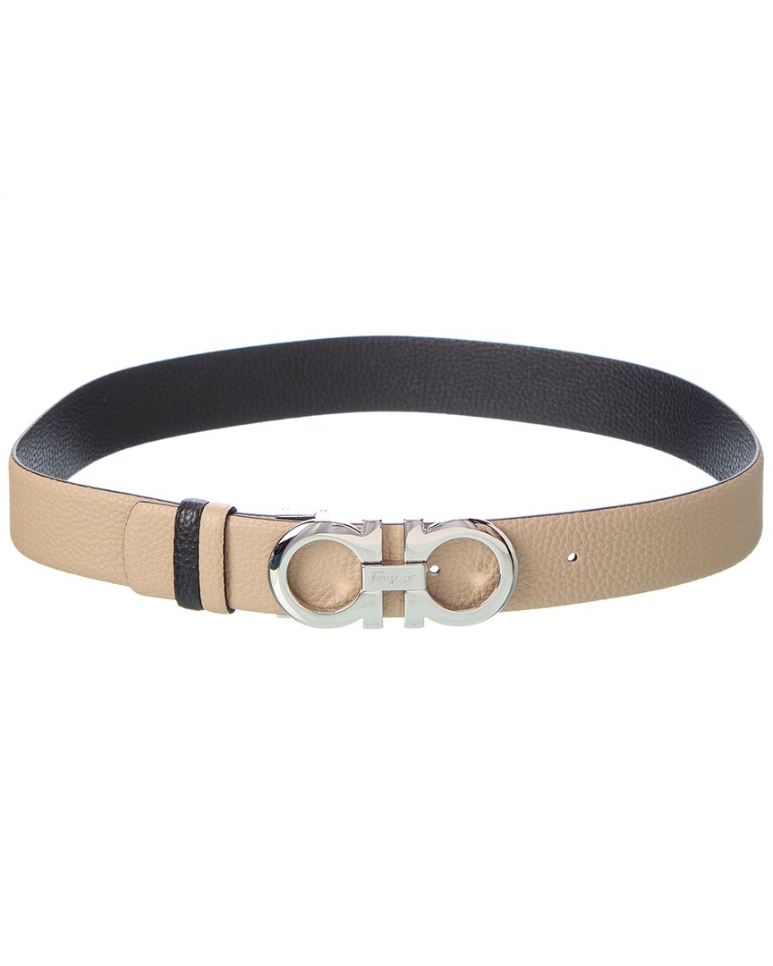 FERRAGAMO GANCINI REVERSIBLE & ADJUSTABLE LEATHER BELT