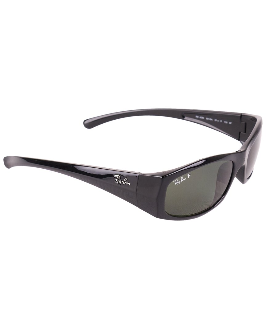 Ray Ban Sunglasses Male Rb4093 - Black Frame Green Lenses