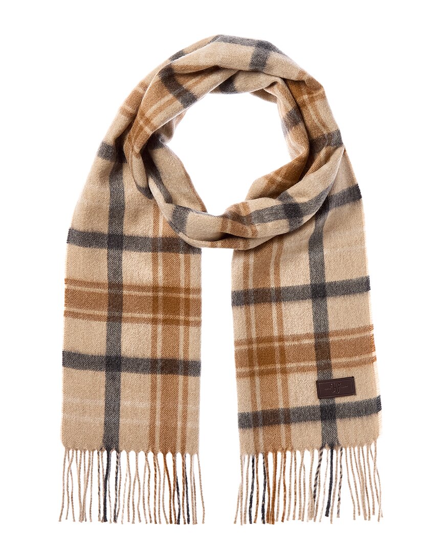 Hickey Freeman Cashmere Scarf In Brown
