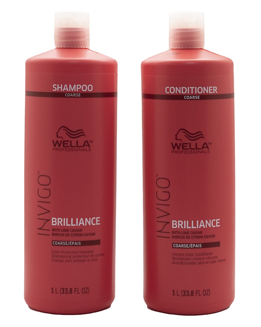 Wella Brilliance Invigo Shampoo & Conditioner For Coarse Hair