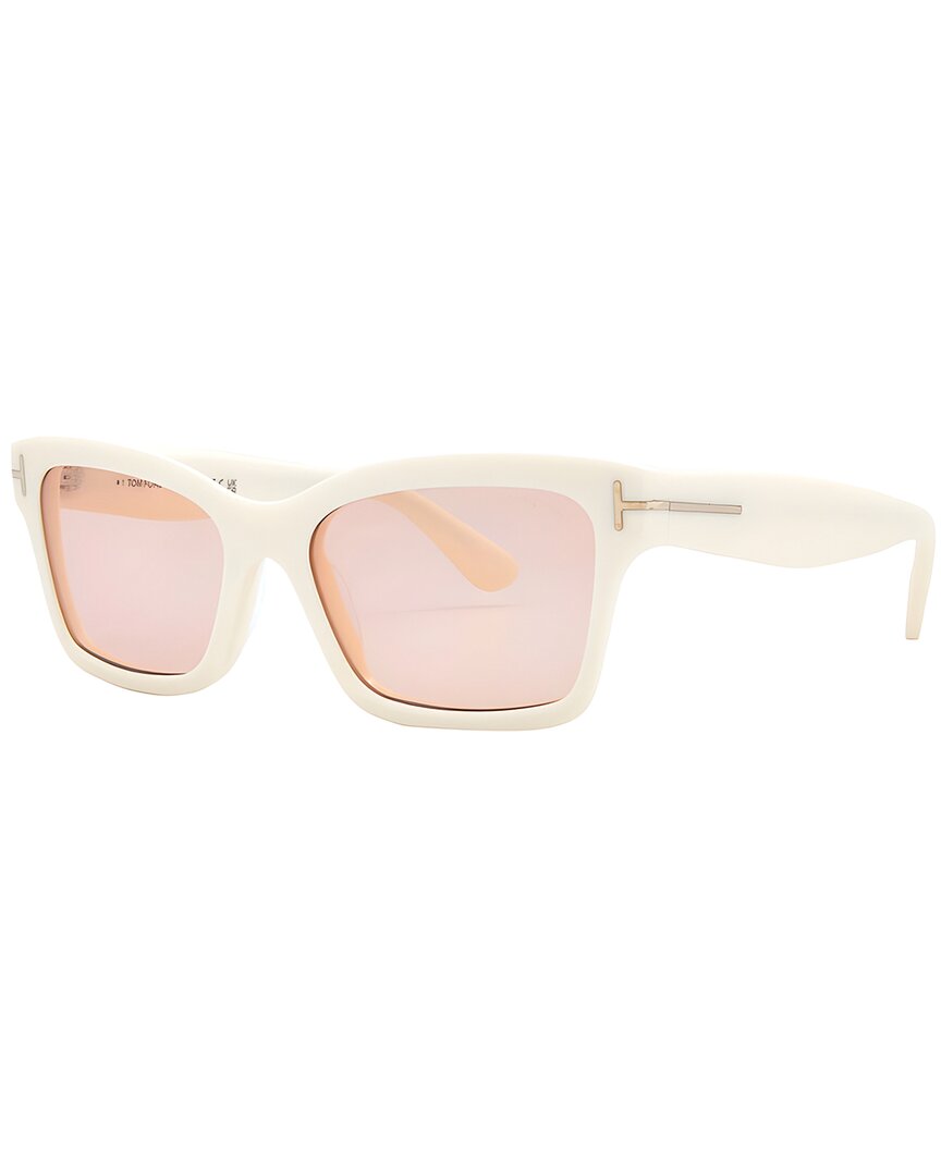 Tom Ford Women's Ft1085 54mm Sunglasses In White