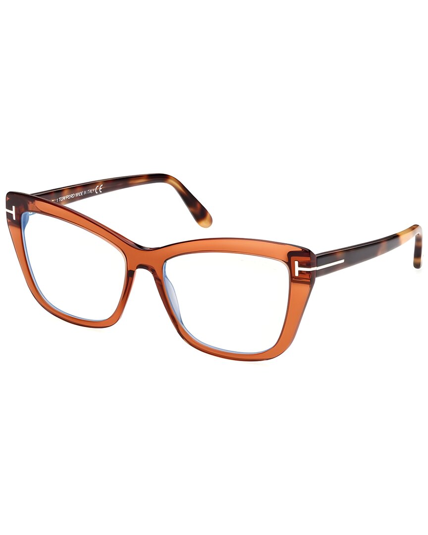 Tom Ford Women's Ft5826-b 55mm Optical Frames In Brown