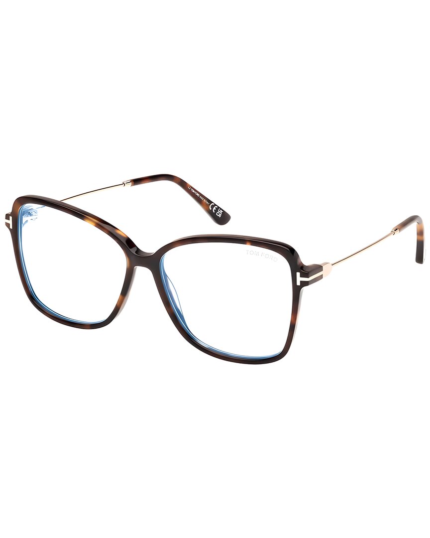 Tom Ford Women's Ft5953-b 55mm Optical Frames In Brown